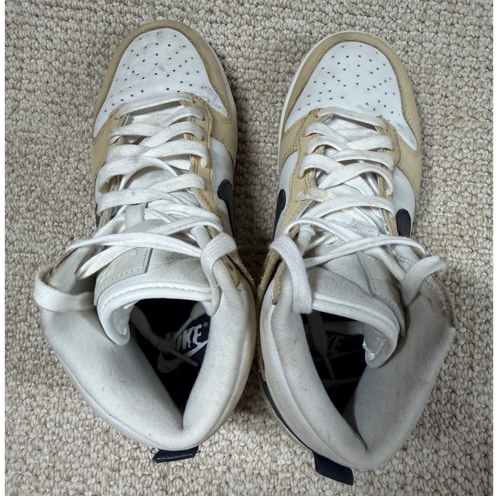 Nike Dunk High PRM Sesame Shoes Womens 7.5 White/Tan DX2044-101 Trainer Sneakers - Picture 7 of 10